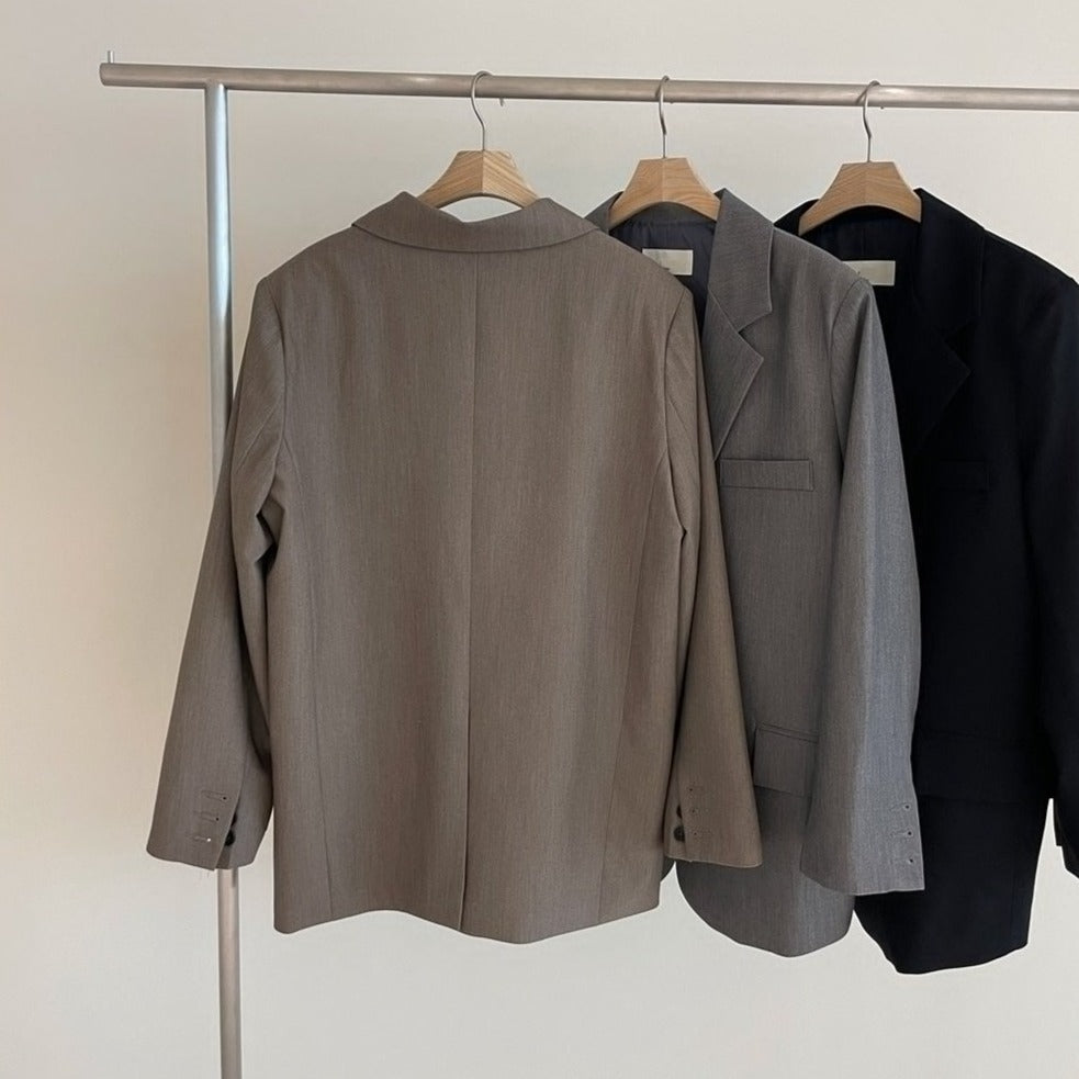 シンプルジャケット&ショートパンツセット S1917