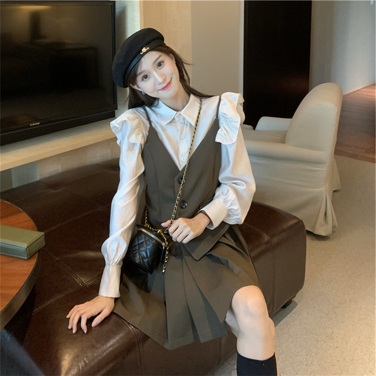 アシメキャミワンピセット【単品】かわいい日系スタイル S1943
