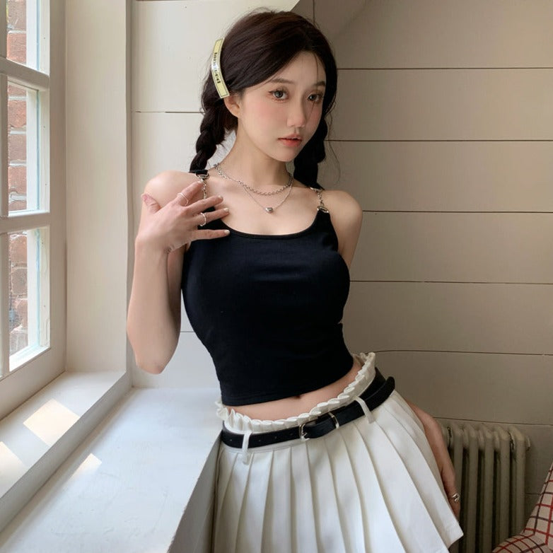 肩出しリブキャミソール♡デイリーに可愛い S1346