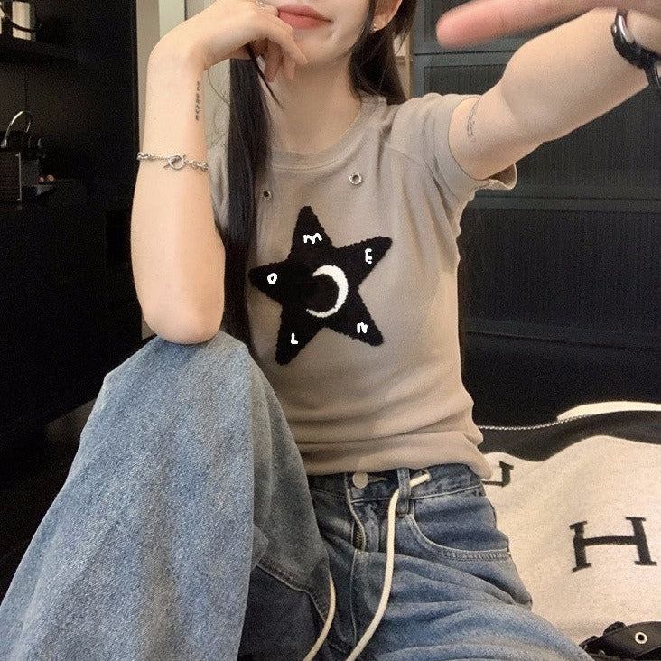 星モチーフTシャツ♡ゆるかわデザイン S1676