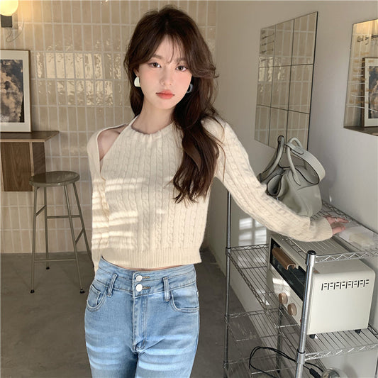 オフショルダーニット カットアウトデザインで大人可愛い S1922