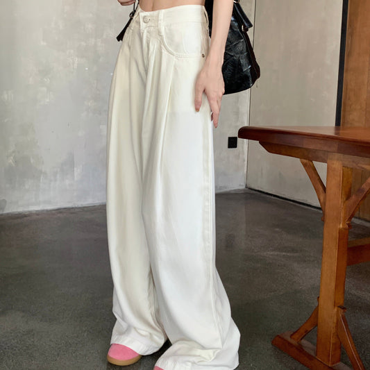 ハイウエストワイドパンツ 美脚タックデザイン S1342