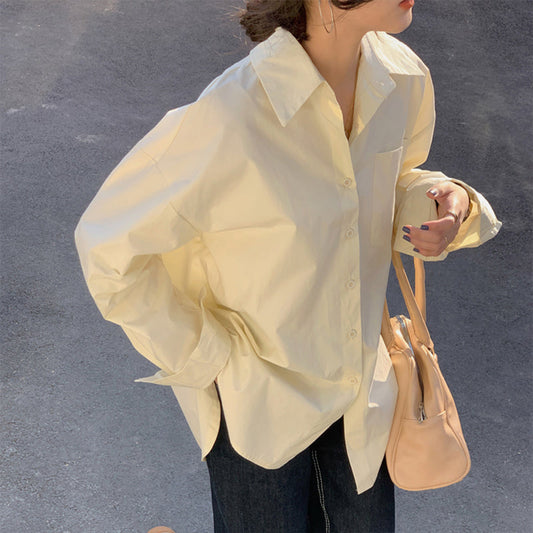 大人可愛いオーバーサイズシャツ♡シンプルで着回し抜群 S1911