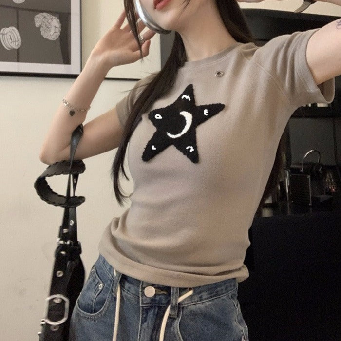 星モチーフTシャツ♡ゆるかわデザイン S1676