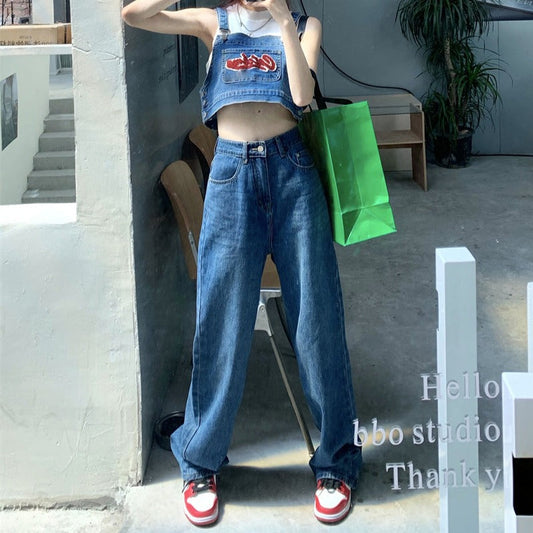 刺繍デニムセットアップ♡ショート丈でスタイルアップ S1918