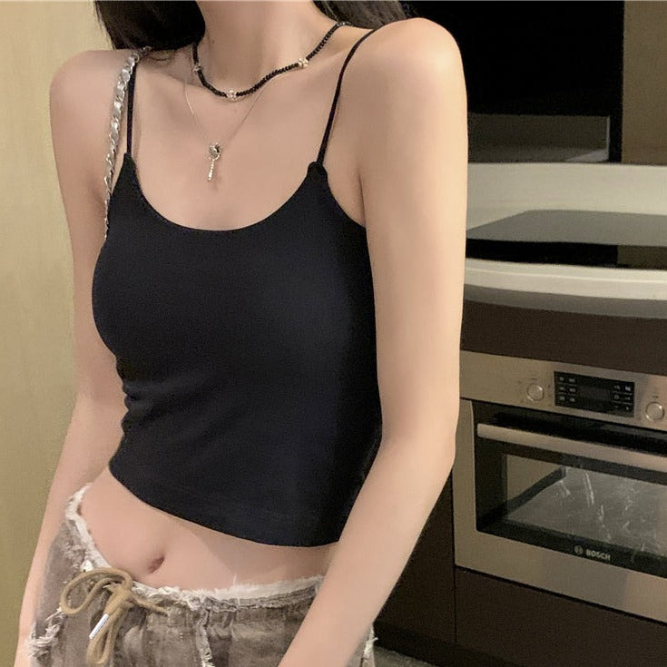 カップ付きキャミソール♡ワンサイズで着回し自在 S1371