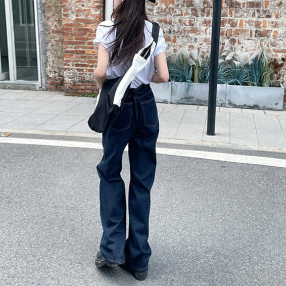 ストレートデニムパンツ☆脚長効果でスタイルアップ S1991