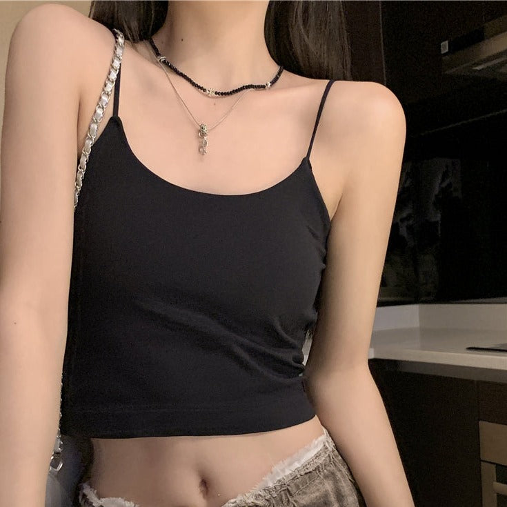 カップ付きキャミソール♡ワンサイズで着回し自在 S1371