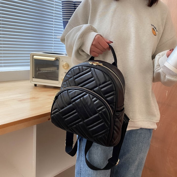 ふわふわキルティングリュック♡ラウンド型で高見えバッグ S2752