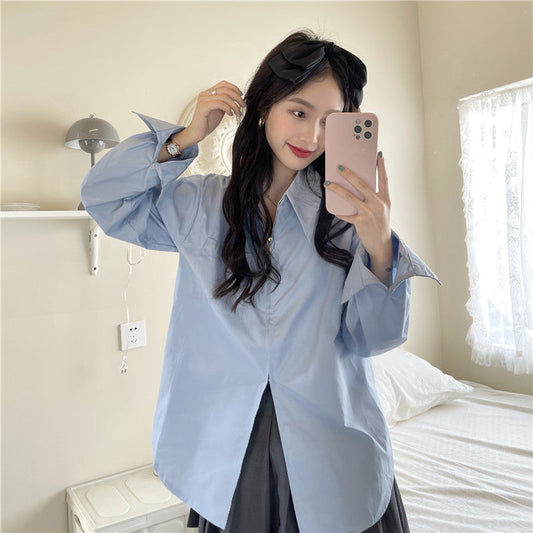 メタルファスナーがおしゃれなオーバーシャツ S1908