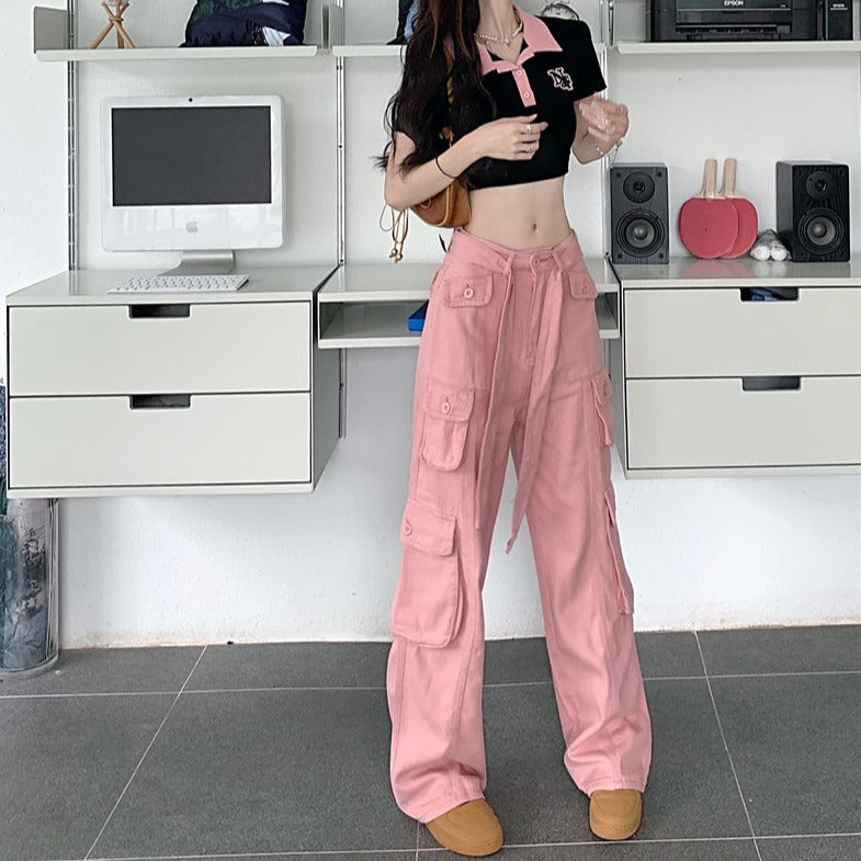 カラーカゴパンツ♡ゆるふわデザインで大人可愛い S1334