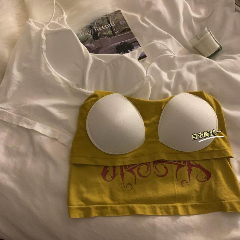 カップ付きロゴキャミ♡着回し抜群のニットインナー S1565