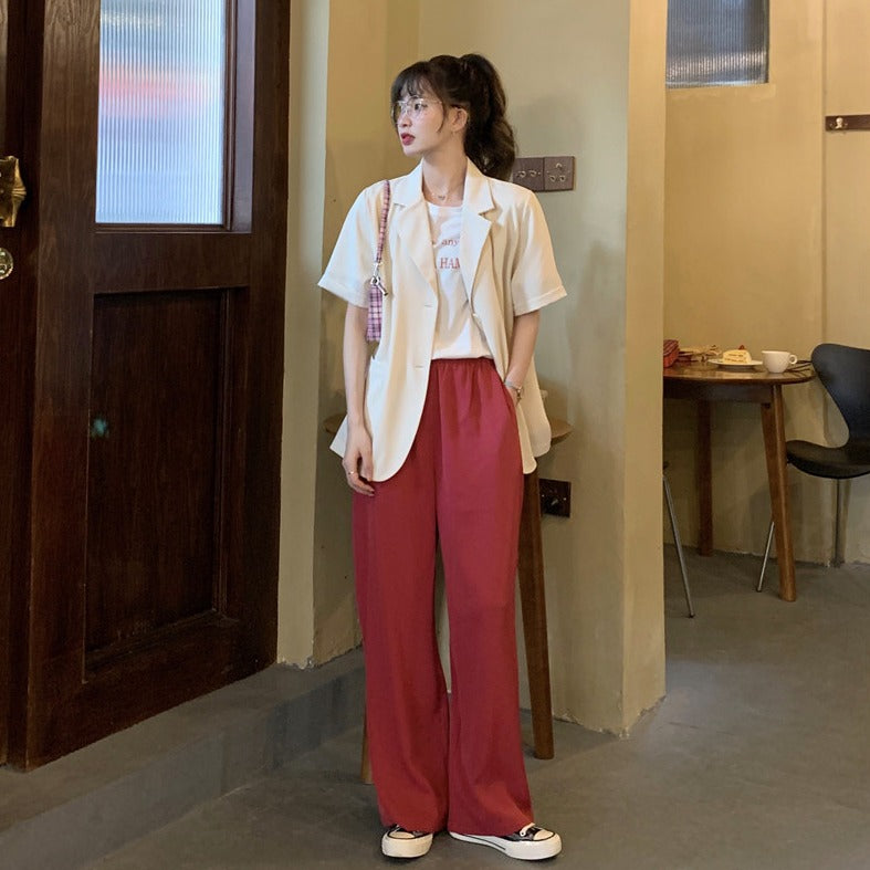 7色展開の半袖シングルジャケット♡ S1640