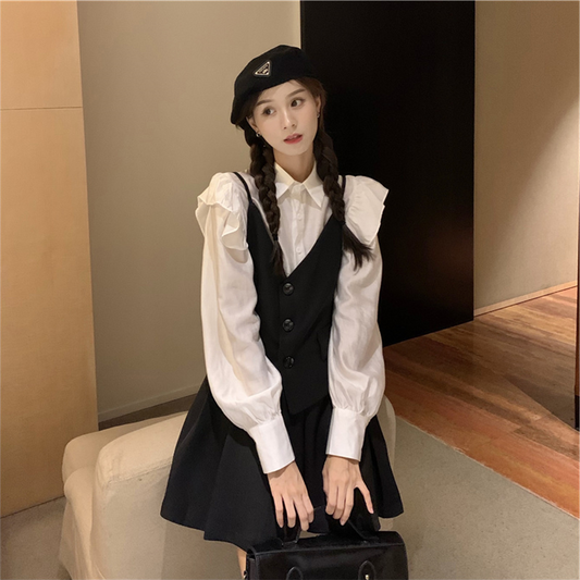 アシメキャミワンピセット【単品】かわいい日系スタイル S1943