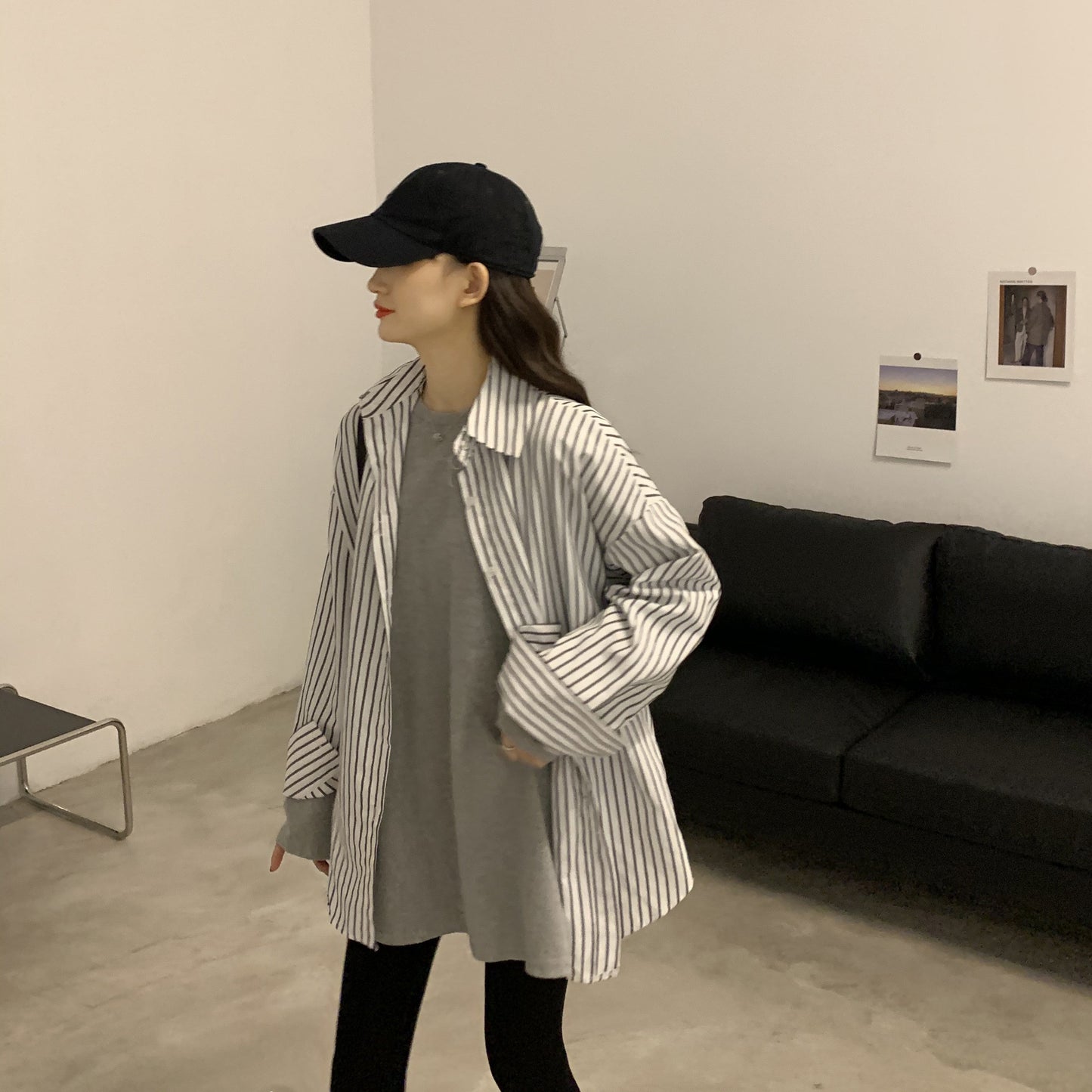 シンプルベーシックTシャツ 長袖プルオーバー S1958