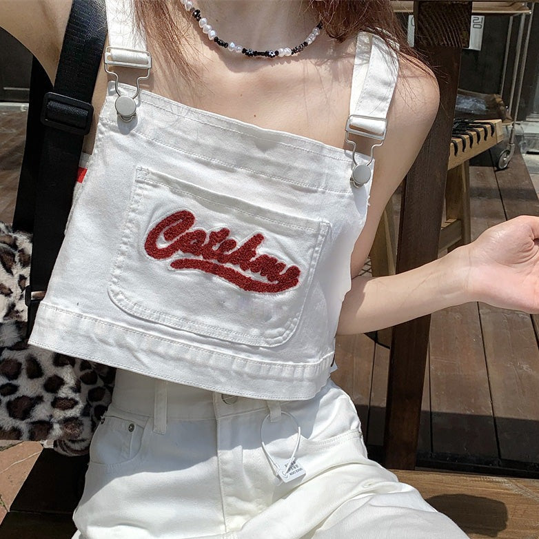 刺繍デニムセットアップ♡ショート丈でスタイルアップ S1918
