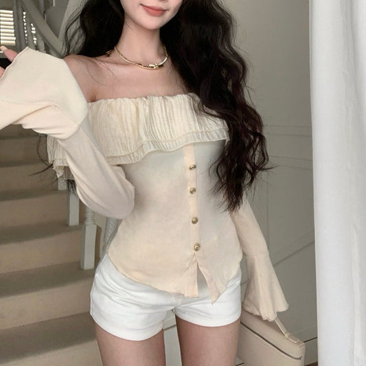 オフショルふんわりフレアニット♡ S1201