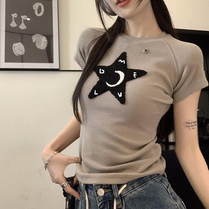 星モチーフTシャツ♡ゆるかわデザイン S1676