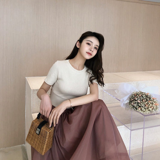 バックリボンTシャツ♡大人可愛いデザイン S1547