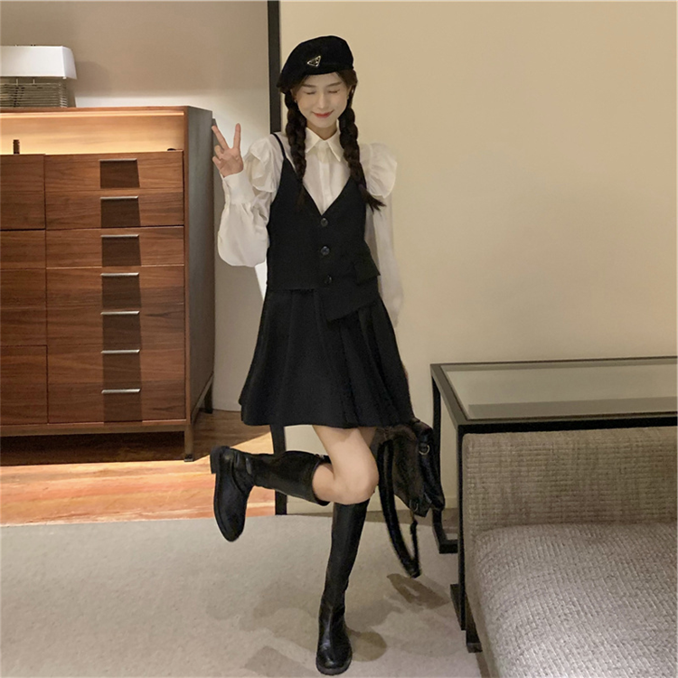 アシメキャミワンピセット【単品】かわいい日系スタイル S1943