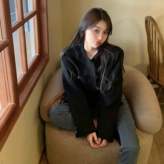 ゴールドボタンシャネル風ツイードジャケット♡ S1207