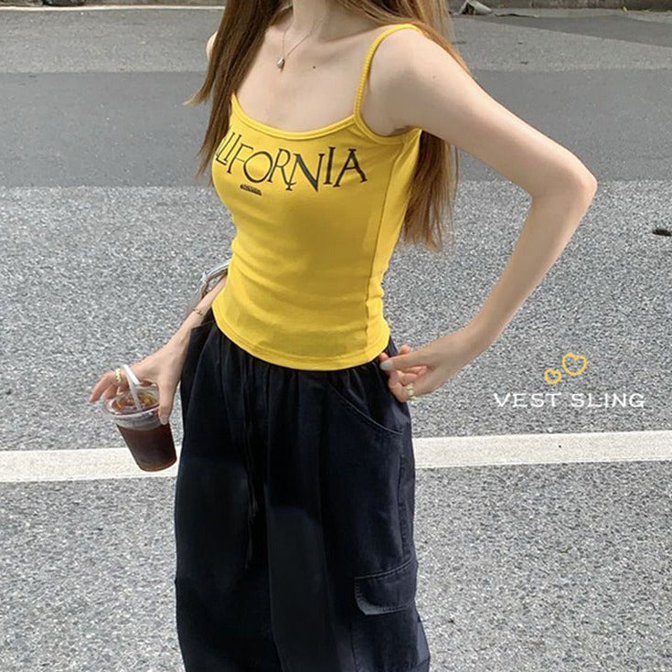レターキャミソール♡オシャレガールの夏定番アイテム S1333