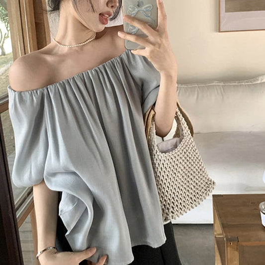 ふんわり2wayオフショルブラウス♡肌見せコーデに S1377