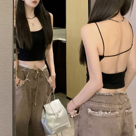 カップ付きキャミソール♡ワンサイズで着回し自在 S1371