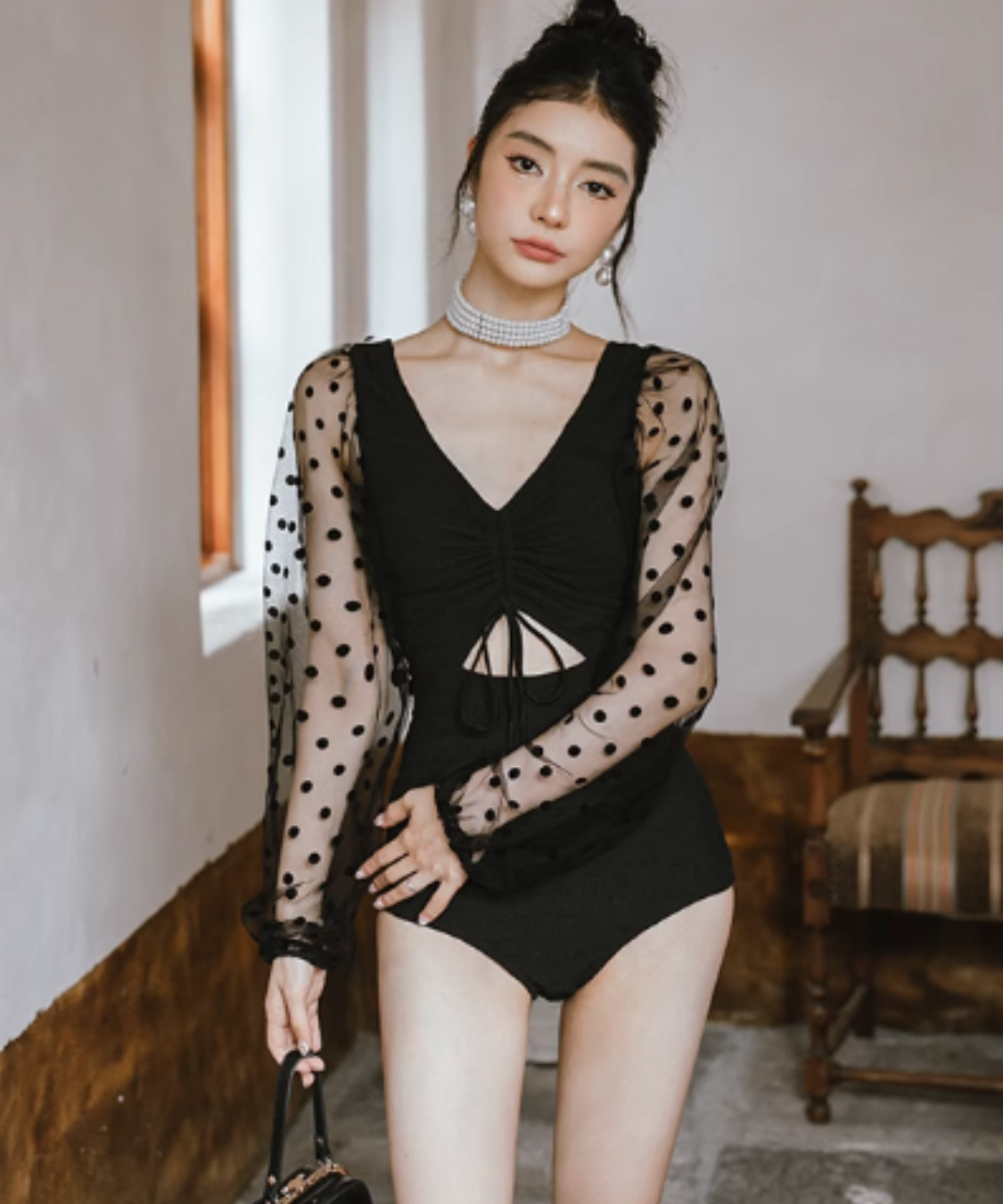 シアードットVネックワンピーススイムウェア – Sara Boutique