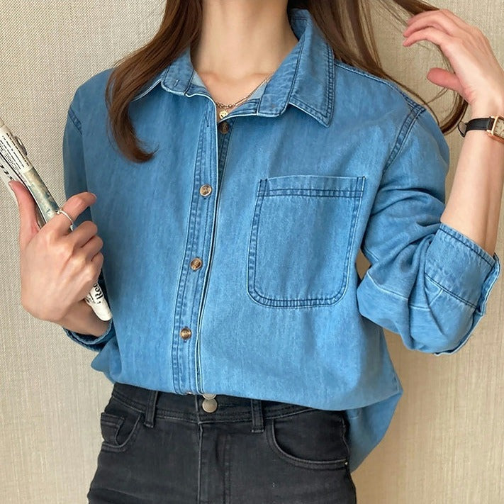 ライトオンスデニムシャツ♡大人可愛い着こなし S1990