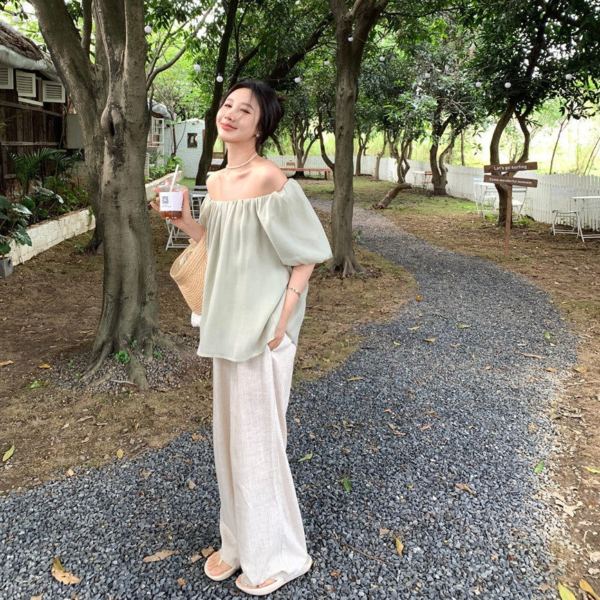 ふんわり2wayオフショルブラウス♡肌見せコーデに S1377