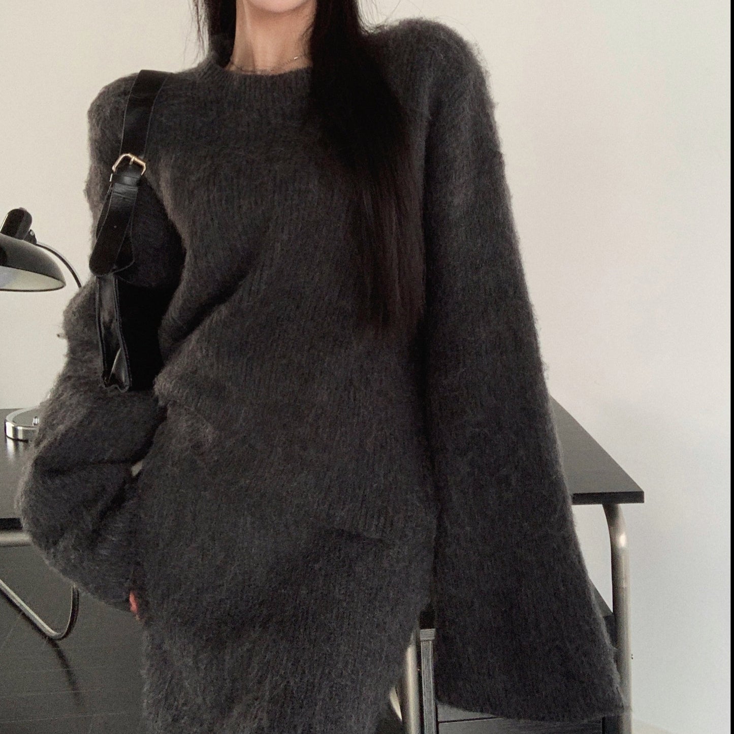 ふんわりモヘアニットセットアップ♡オーバーサイズでゆったりコーデ S1248