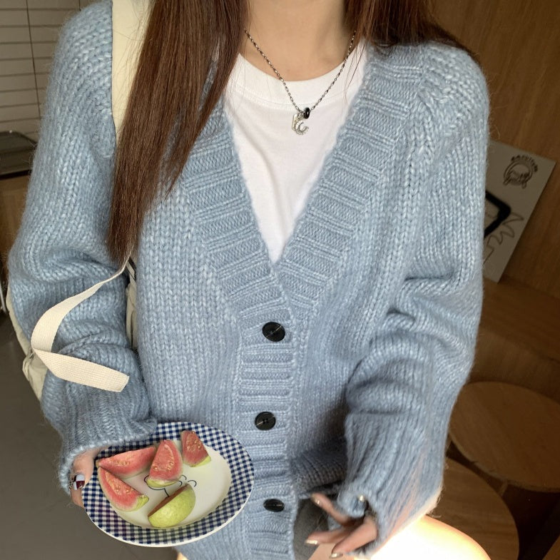 もちもちVネックカーディガン♡ふんわり着こなし S1261