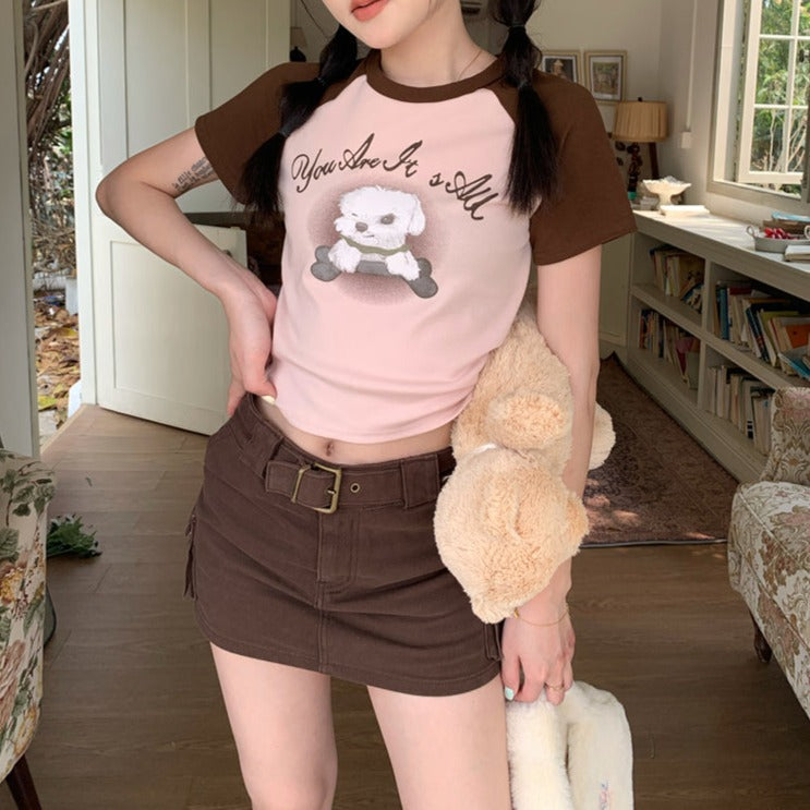 わんちゃんTシャツ♡ラインが可愛いオーバーサイズT S1351