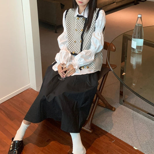 ふんわりボリュームミドルスカート S1927