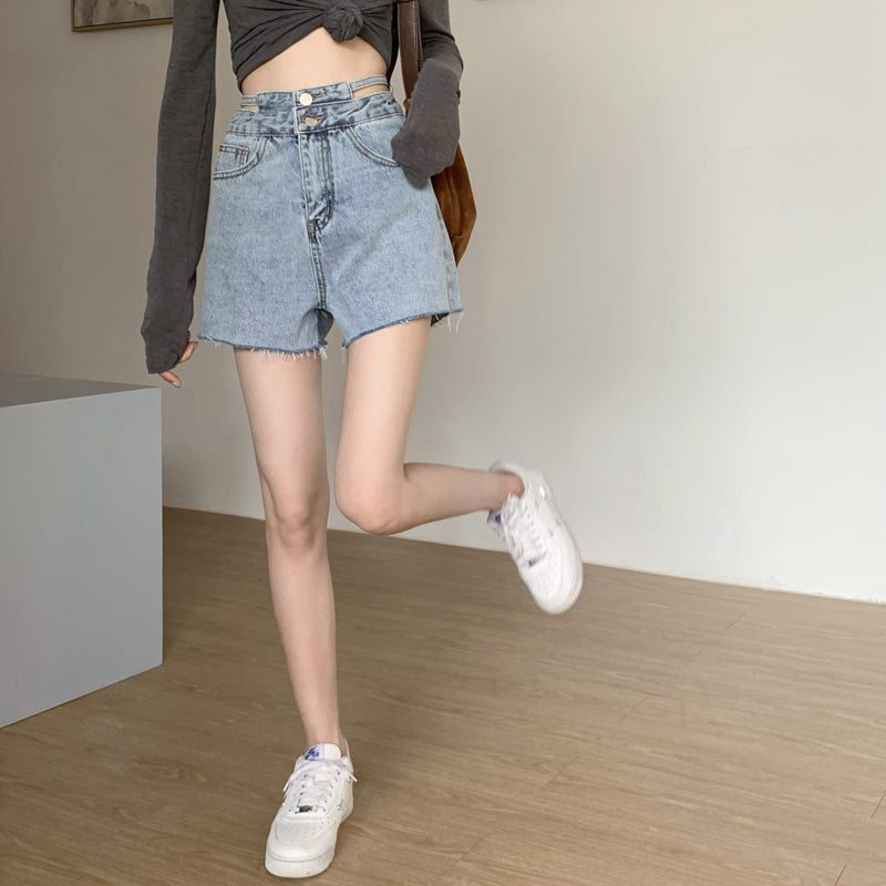 美脚見せハイウエストショートパンツ S1563