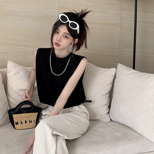 ノースリーブバルーントップス ワンサイズ シンプルシルエット S1325