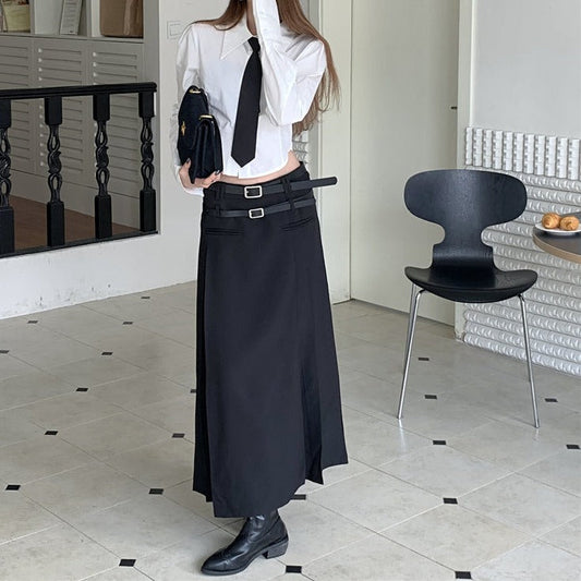 ダブルベルトフレアスカート♡トレンドの大人可愛い S1957