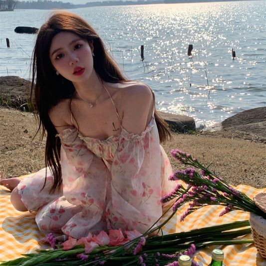 オフショル花柄ワンピース♡大人可愛いデザイン S1650