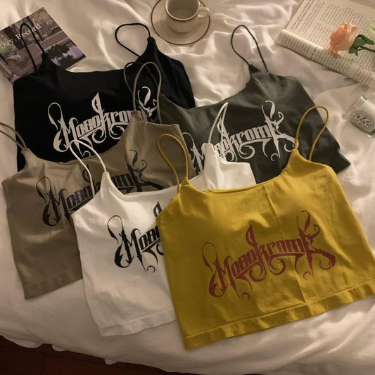 カップ付きロゴキャミ♡着回し抜群のニットインナー S1565