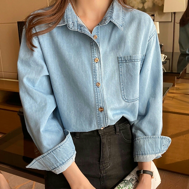 ライトオンスデニムシャツ♡大人可愛い着こなし S1990