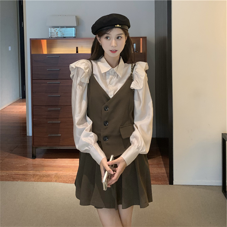 アシメキャミワンピセット【単品】かわいい日系スタイル S1943