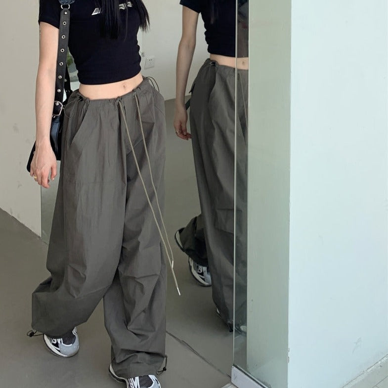 ドロストワイドパンツ♡ゆったり可愛い S1322