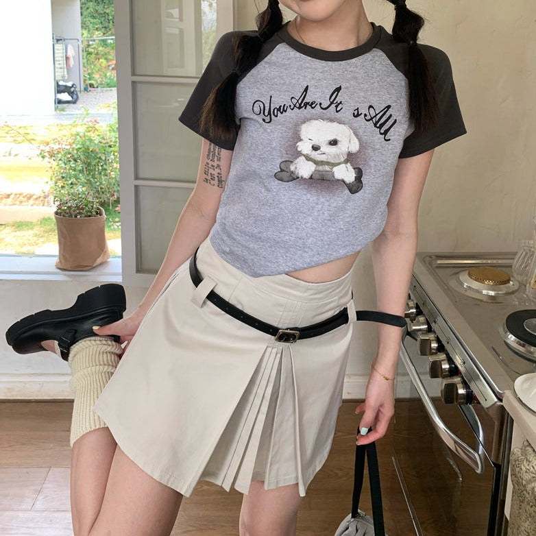 わんちゃんTシャツ♡ラインが可愛いオーバーサイズT S1351