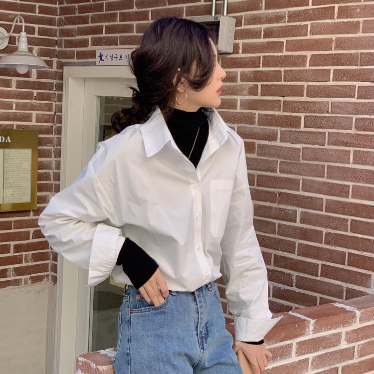 大人可愛いオーバーサイズシャツ♡シンプルで着回し抜群 S1911