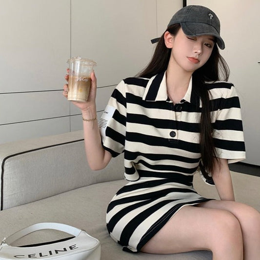 バックオープンポロワンピース S1531