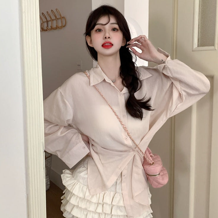 6色展開♡シアーオーバーシャツ 春のマストアイテム S1367