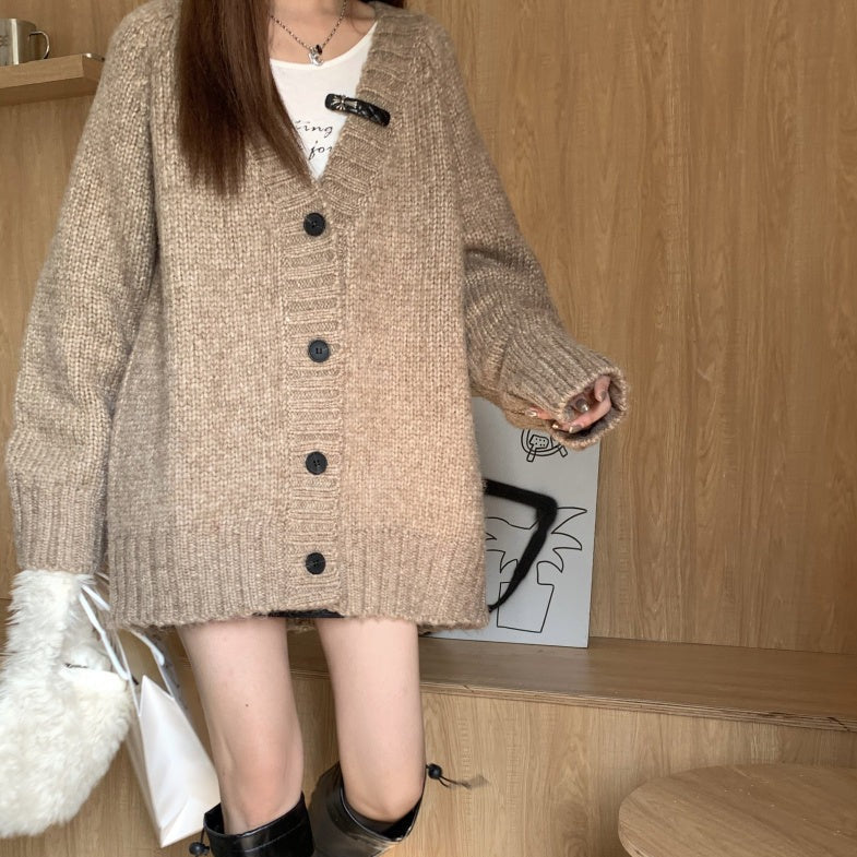 もちもちVネックカーディガン♡ふんわり着こなし S1261