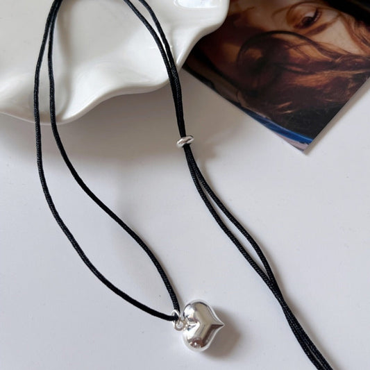 ミニハート2連ネックレス【SILVER925】 S1393