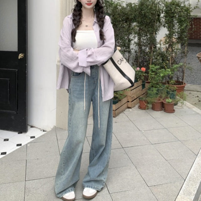 6色展開♡シアーオーバーシャツ 春のマストアイテム S1367
